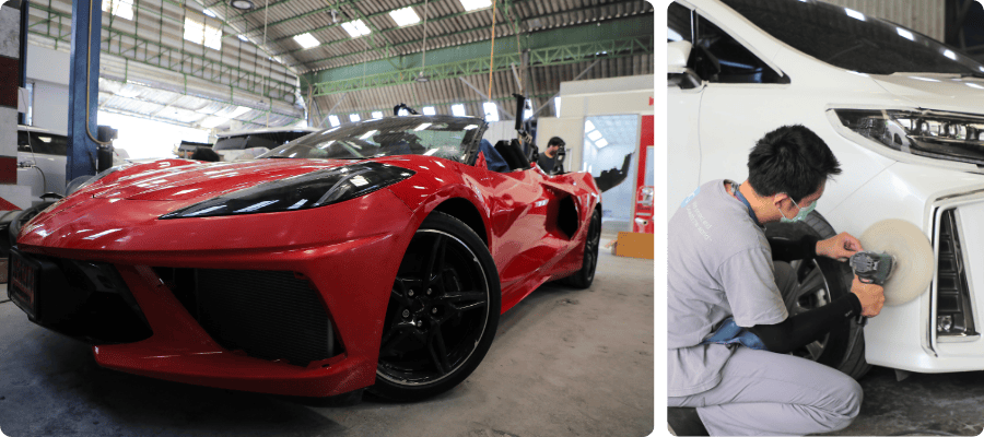 อู่ทำสีและซ่อมตัวถังรถหรู